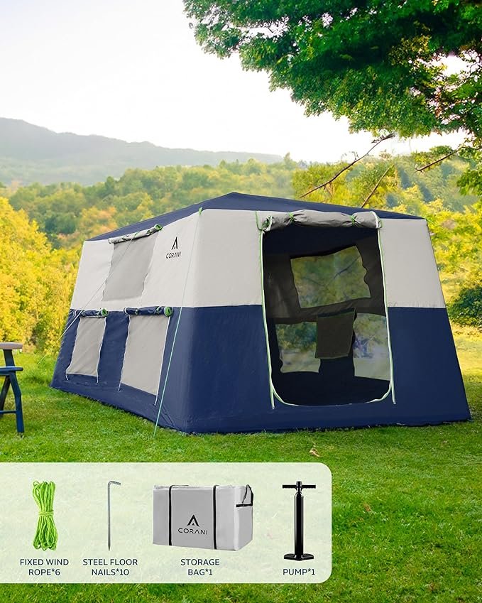 14.1'x6.5'x9' Inflatable Tents for Camping